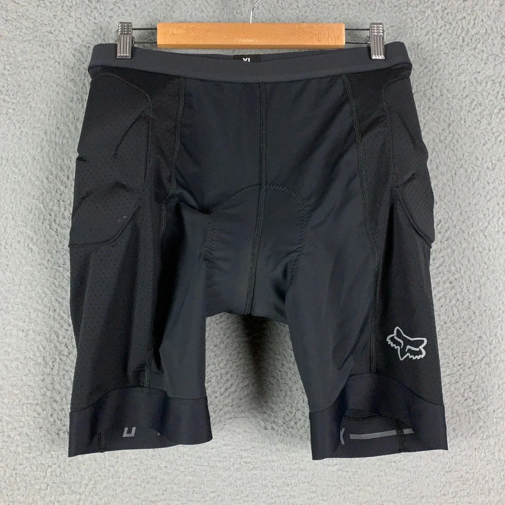 Fox Racing Titan Race Liner Shorts Mens XL Black Padded MTB Protective Impact